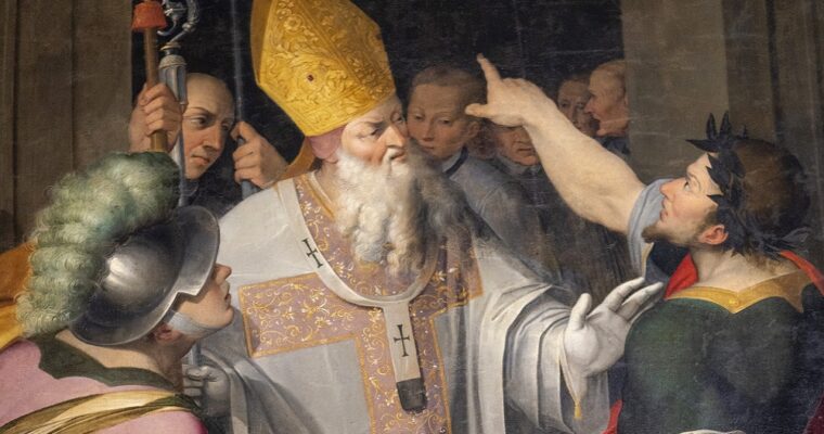 Saint Ambrose, the patron Saint of Milan