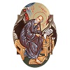 Saint John icon, oval 