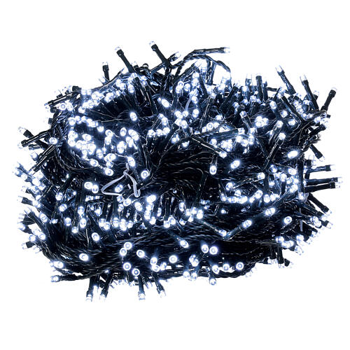 christmas string lights 1000 leds cold white black cable 50 m indoor outdoor