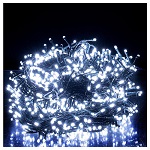 christmas string lights 1000 leds cold white black cable 50 m indoor outdoor