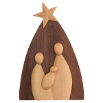 holy family made of wood 25x17x3 cm (1)