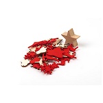 mini christmas tree and wooden decoration set 42 cm