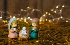 miniature nativity scene