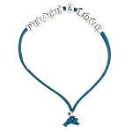 peace and love bracelet of light blue alcantara (1)