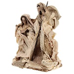 Holy Family set in resin cloth Shabby Chic style 17 cm 150 x 150