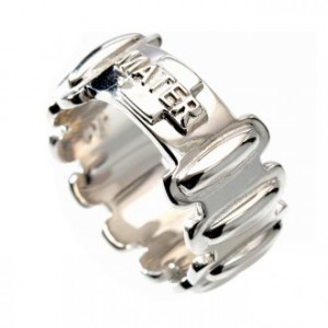 Rosary ring in silver 925, MATER